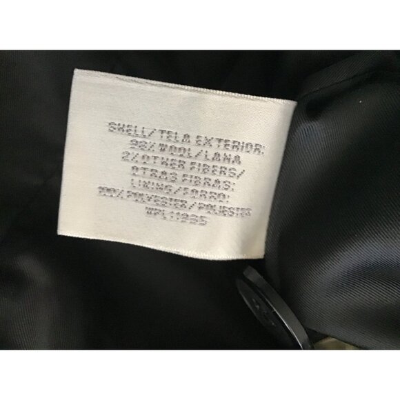 WORTHINGTON- WOMENS BLACK 98% WOOLBUTTON CLOSURE POCKETS COAT JACKET SIZE MEDIUM - Picture 8 of 8